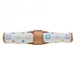 مملوكة مسبقًا حقيبة يد صغيرة لوي فيتون شيرلي متعددة الألوان مونوغرامي بيضاء