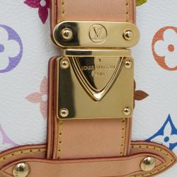 مملوكة مسبقًا حقيبة يد صغيرة لوي فيتون شيرلي متعددة الألوان مونوغرامي بيضاء