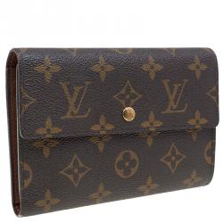 3ac2813] Auth Louis Vuitton Trifold Wallet Monogram Portefeuille