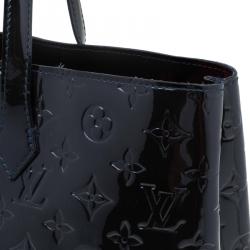 مملوكة مسبقًا Louis Vuitton Black Magnetique Monogram Vernis Wilshire MM Bag