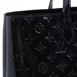مملوكة مسبقًا Louis Vuitton Black Magnetique Monogram Vernis Wilshire MM Bag