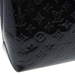 مملوكة مسبقًا Louis Vuitton Black Magnetique Monogram Vernis Wilshire MM Bag