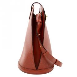 Pre Owned Louis Vuitton Kenyan Fawn Epi Leather Cluny Bag