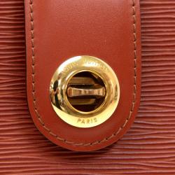 Pre Owned Louis Vuitton Kenyan Fawn Epi Leather Cluny Bag