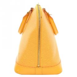 Pre Owned Louis Vuitton Tassil Yellow Epi Leather Alma PM