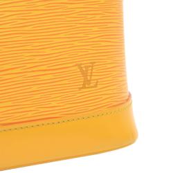 Pre Owned Louis Vuitton Tassil Yellow Epi Leather Alma PM