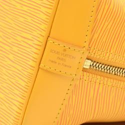 Pre Owned Louis Vuitton Tassil Yellow Epi Leather Alma PM