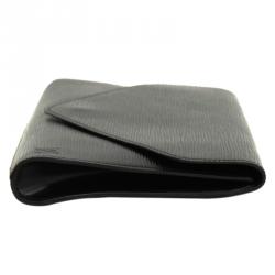 Pre Owned Louis Vuitton Black Epi Leather Art Deco Clutch MM