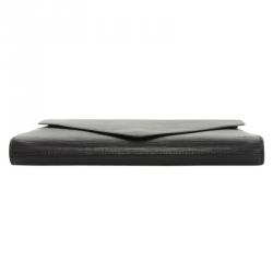Pre Owned Louis Vuitton Black Epi Leather Art Deco Clutch MM