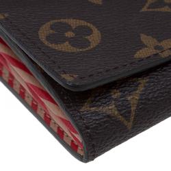 Louis Vuitton Limited Edition Monogram Canvas Inventeur Trunks & Lock Sarah Wallet