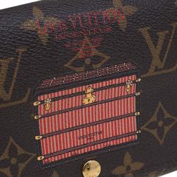 Louis Vuitton Limited Edition Monogram Canvas Inventeur Trunks & Lock Sarah Wallet
