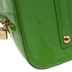 Pre Owned حقيبة لوي فيتون ألما أزهار ستيفن سبراوز إصدار محدود فيرنيه مونوغرامي خضراء GM