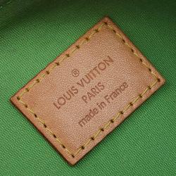 Pre Owned حقيبة لوي فيتون ألما أزهار ستيفن سبراوز إصدار محدود فيرنيه مونوغرامي خضراء GM