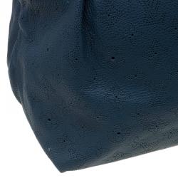Pre Owned Louis Vuitton Marine Monogram Mahina Leather Cirrus MM Bag