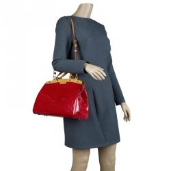 مملوكة مسبقًا حقيبة لوي فيتون فيرنيه مونوغرامي غرينادين حمراء MM