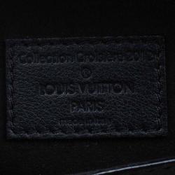 Pre Owned Louis Vuitton Black Flore Perforated Leather  Limited Edition Saumur Bag