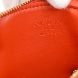 Pre Owned Louis Vuitton Orange Sunset Monogram Vernis Limited Edition Lexington Fleurs Pochette Accessoires