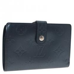 Louis Vuitton Metallic Blue Monogram Vernis French Purse
