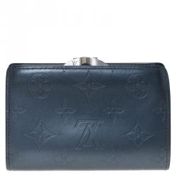 Louis Vuitton Metallic Blue Monogram Vernis French Purse