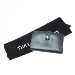 Louis Vuitton Metallic Blue Monogram Vernis French Purse
