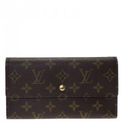 Pre Owned محفظة لوي فيتون كونتيننتال كانفاس مونوغرامي بقلاب