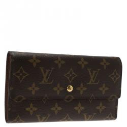 Pre Owned محفظة لوي فيتون كونتيننتال كانفاس مونوغرامي بقلاب