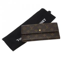 Pre Owned محفظة لوي فيتون كونتيننتال كانفاس مونوغرامي بقلاب