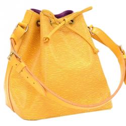 Pre Owned حقيبة لوي فيتون بيتي نيو جلد أيبي صفراء تاسيل