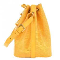 Pre Owned حقيبة لوي فيتون بيتي نيو جلد أيبي صفراء تاسيل