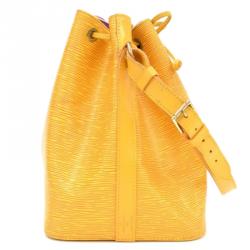 Pre Owned حقيبة لوي فيتون بيتي نيو جلد أيبي صفراء تاسيل