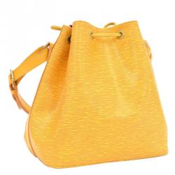 Pre Owned حقيبة لوي فيتون بيتي نيو جلد أيبي صفراء تاسيل