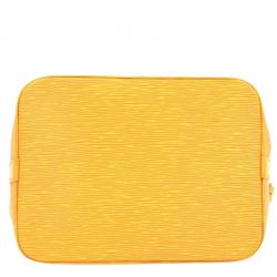 Pre Owned حقيبة لوي فيتون بيتي نيو جلد أيبي صفراء تاسيل