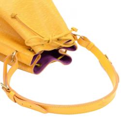 Pre Owned حقيبة لوي فيتون بيتي نيو جلد أيبي صفراء تاسيل