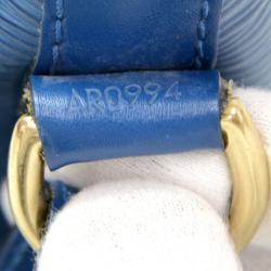 Pre Owned Louis Vuitton Toledo Blue Epi Leather Petit Noe Bag