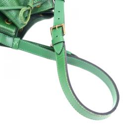 Pre Owned Louis Vuitton Borneo Green Epi Leather Petit Noe Bag