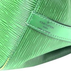 Pre Owned Louis Vuitton Borneo Green Epi Leather Petit Noe Bag