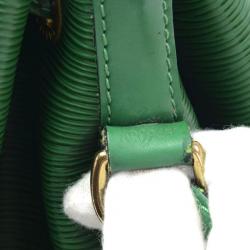 Pre Owned Louis Vuitton Borneo Green Epi Leather Petit Noe Bag