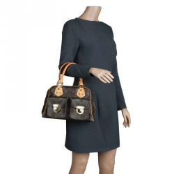 Pre Owned Louis Vuitton Monogram Canvas Manhattan PM Bag