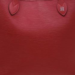 Pre Owned Louis Vuitton Rubis Epi Leather Neverfull MM Bag