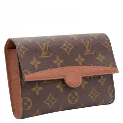 Pre Owned Louis Vuitton Monogram Canvas Clutch