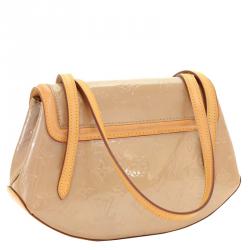 Pre Owned Louis vuitton Noisette monogram Vernis Biscayne Bay PM Bag