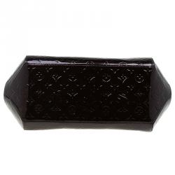 Pre Owned Louis Vuitton Amarante Monogram Vernis Sherwood GM Bag