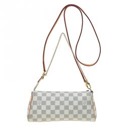 Pre Owned حقيبة يد صغيرة لوي فيتون إيفا كانفاس أزور دامييه 