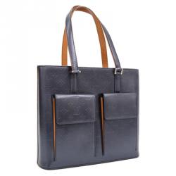 Pre Owned حقيبة لوي فيتون ويلوويد مات مونوغرامي زرقاء