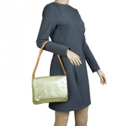 Louis Vuitton Monogram Vernis Thompson Street Green Shoulder Bag