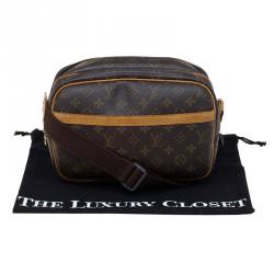 Pre Owned Louis Vuitton Monogram Canvas Reporter PM Bag