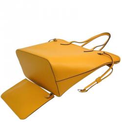 Louis Vuitton Yellow Epi Leather Neverfull MM Tote Bag