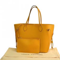 Louis Vuitton Yellow Epi Leather Neverfull MM Tote Bag