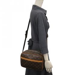 مملوكة مسبقًا حقيبة كتف لوي فيتون ريبورتر كانفاس مونوغرامي PM