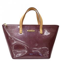 Louis Vuitton Amarante Monogram Vernis Bellevue PM Tote Bag Purple
